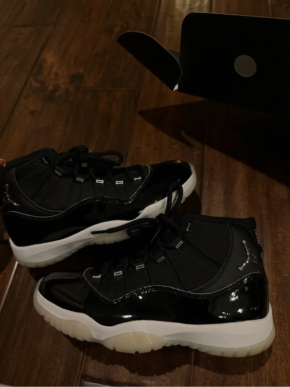 Jordan Kids Black and White High-Top Sneakers
